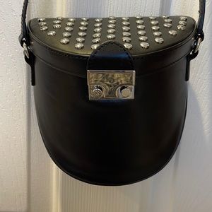 Loeffler Randall Studded Saddle Bag Purse